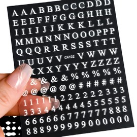 Letter Nail Art Stickers 3D Self-Adhesive Holographic English Nail Stickers Aurora Arabic Numeral Nail Decals for Nail Art Alphabet Nail Art Supplies for Women Girls Nail Decoration 10 Sheets