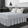 Linen Home Extra Deep Frilled Fitted Valance Sheet Single Bed