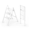 WOA WOA 3 Step Ladder, Folding Stepladder with Anti-Slip Pedal,