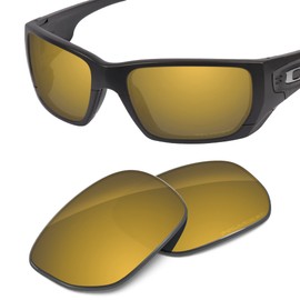 Tintart Performance Replacement Lenses Compatible with Oakley Style Switch Polarized Etched-Tungsten Gold