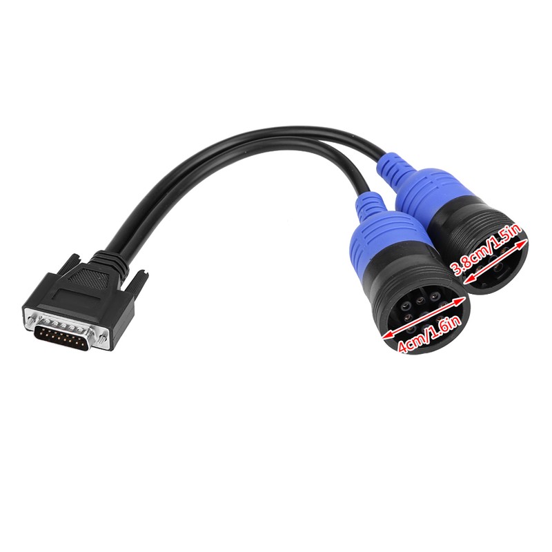 Truck Diagnose Interface 6 Pin and 9 Pin Adapter for
