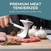 Meat Tenderizer Stainless Steel - Oversized Kitchen Mallet, Soft Grip
