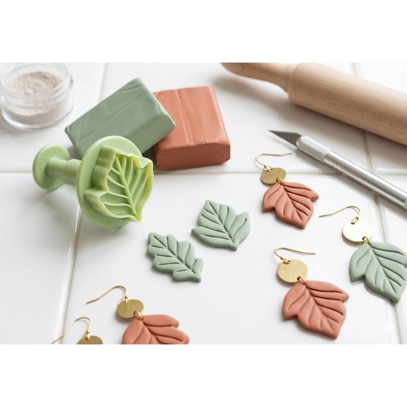 4pcs Fall Leaf Pie Crust Cutters – Spring Plunger Cookie