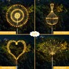JJGoo Outdoor Solar Lights Firework, 2 Pack 120 LEDs Waterproof
