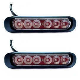 MelTruck® 2x Rear Fog Light Fog Light Fog Light 12 V 24 V for Truck Trailer E9 Set