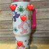 40oz tumbler swear words bear:_White