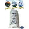 Crystal Clear Plastic Ice Bags with Cotton Draw String, 10