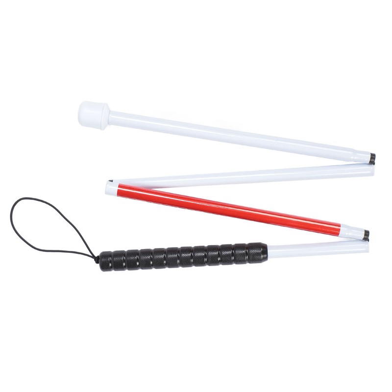 Blind Cane Anti Slip Folding Blind Cane Mobility Stick Aluminum