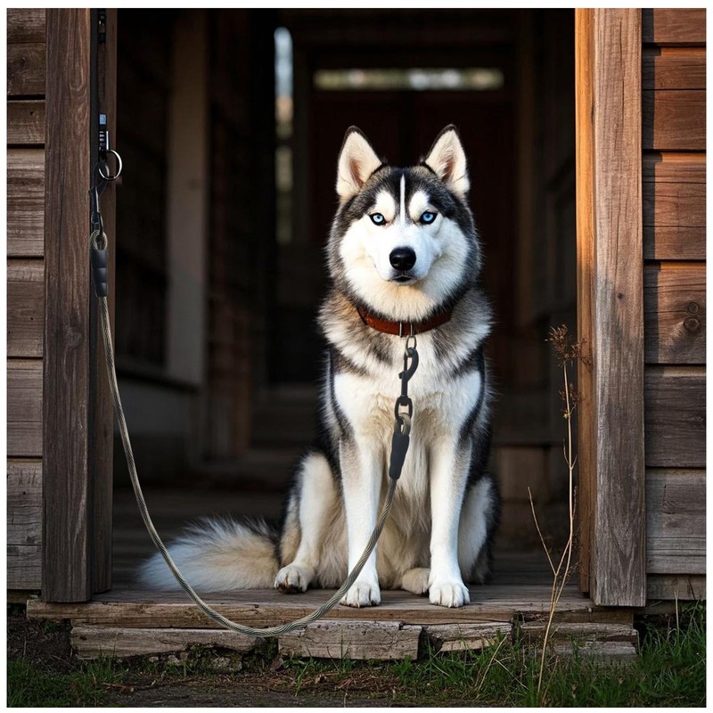 BTINESFUL 3FT Dog Tie Down, Nylon Rope Short Dog Tether