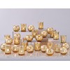 DEVI 48PCS Assorted Gold Votive Candle Holders Bluk, Gold Wedding
