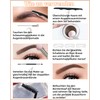 Eyebrow Stamp and Eyebrow Stencil Set, 16 in 1 Waterproof