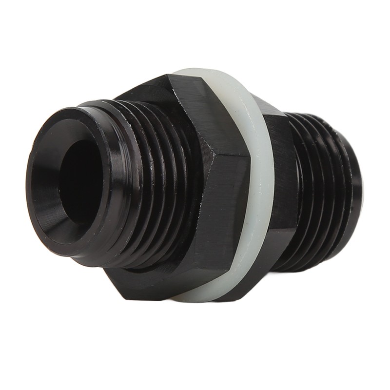 Fuel Cell Bulkhead Fitting with PTFE Washer Black Anodized 6061‑T6