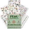 FEBU Swedish Dishcloths for Kitchen & Cleaning | 5 Pack