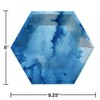 Watercolor Wash Blue Dessert Plates, 8 ct