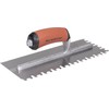 MARSHALLTOWN Euro Notched Trowel, 11 x 4 1/2 tempered steel
