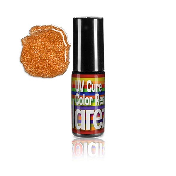 Solarez COLORS ~ UV Cure COPPER SHIMMER Semi-Translucent Resin (5 gm) w/brush applicator - Fly Tie Hot Spots, Trigger Points, Hobby, Crafts, Jewelry, Artwork, Metals, Wood, Plastic, Acrylics
