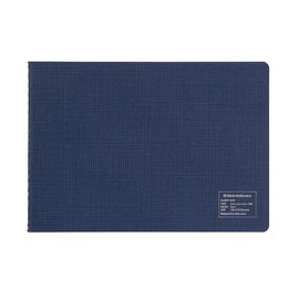 kleid 8915-04 Notebook, 0.08 inch (2 mm) Grid Notebook, A5W, Horizontal Type, 0.08 inch (2 mm) Square, Navy