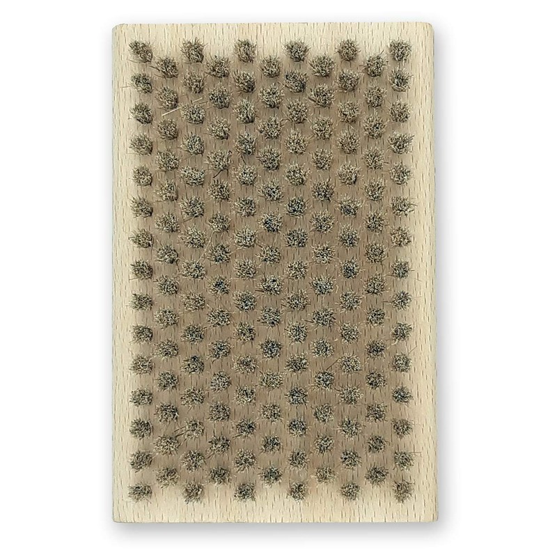 NZEROWAX Horsehair Brush for Ski and Snowboard Care, 12 x