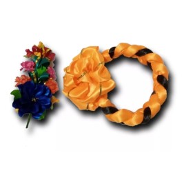 Xaba Escarú Trenza Y Guía De Flores Para El Traje De Tehuana