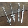 USAminiature 10pcs Lot Dollhouse Miniature Weapons Swords Spears knief Action
