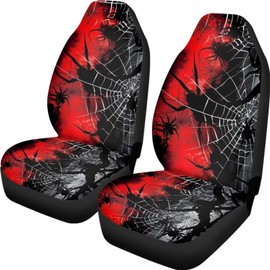 Generic Car Seat Cover Set Car Accessories Car Seat Covers for Car Front Seat Cover,Gothic Spiders and Webs Car Seat Protector, Large
