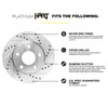 Hart Brakes Rear Brakes and Rotors Kit |Rear Brake Pads|