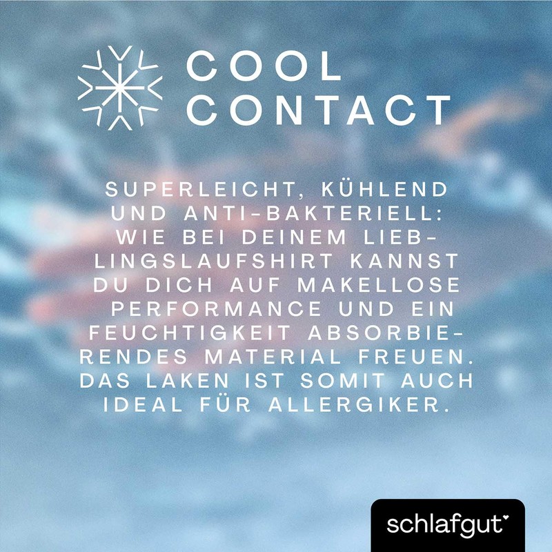 schlafgut Cool Contact Microfibre Fitted Sheet up to 100 x