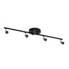 HURYEE Track Lighting Kit, 4 Head Foldable Ceiling Spot Light