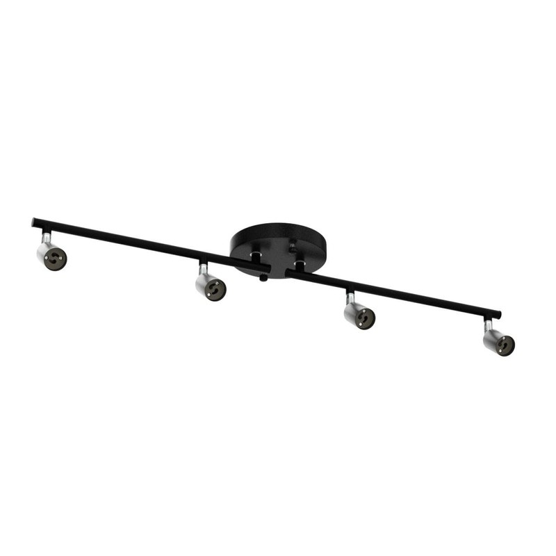 HURYEE Track Lighting Kit, 4 Head Foldable Ceiling Spot Light