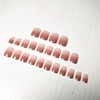 mallnoo 24 Pcs Set Nail Tips Jelly Pink Super Cute