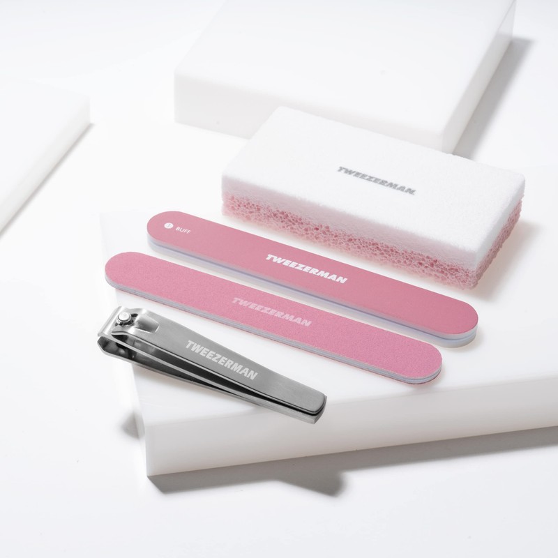 Tweezerman Exclusive Rose Tea Essential Pedicure Kit, 4 Piece set