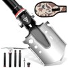 LONLEEYU Folding Survival Shovel, Portable Multifunctional Folding Camping Shovel, Unbreakable