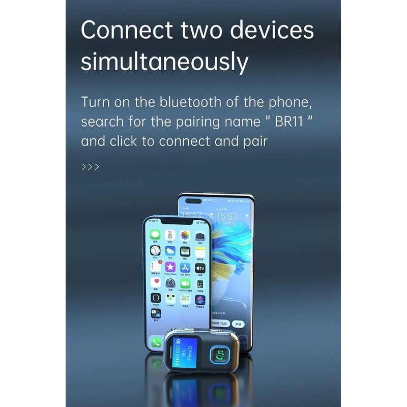 Auto 2 in 1 Wireless Bluetooth 5.0 Empfänger 3.5mm Auto