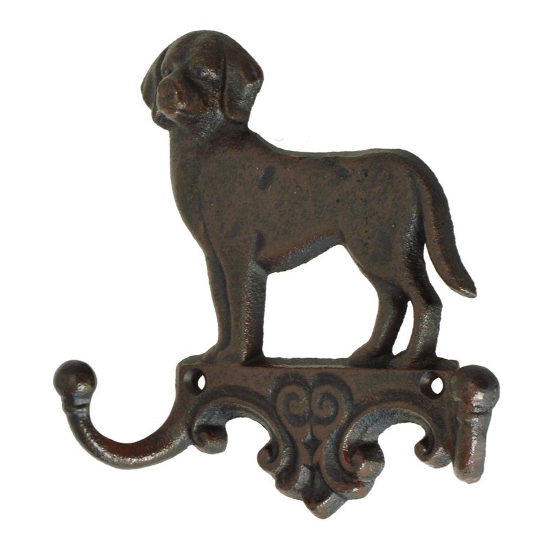 Dio Wall Hook Dog Cast Iron 16 x 16.5 cm