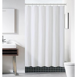 Serafina Home Hotel Quality Waterproof White Shower Curtain Liner - PEVA Lightweight Plastic Shower Liner (72 x 70 inches)