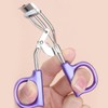 Portable Compact Partial Eyelash Curler for Lower Lashes Purple 2ea