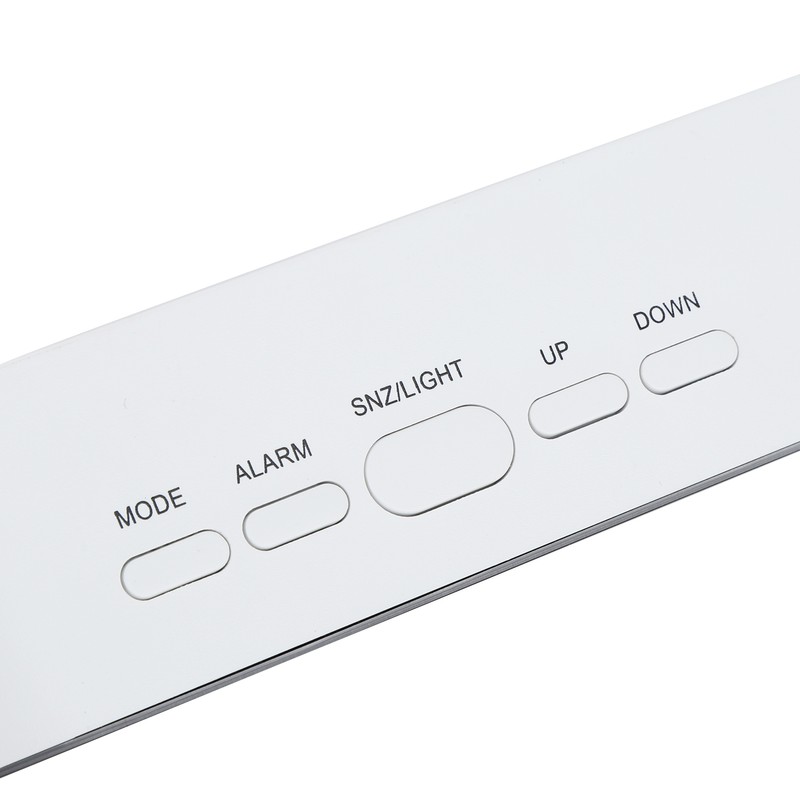 LED Digital Clock 12/24 Hour Conversion Adjustable Brightness Bedside Alarm