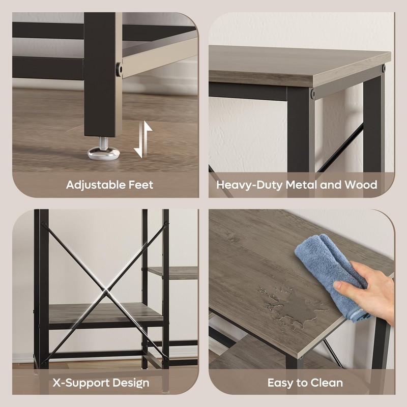 Becuddler 40-50 Gallon Fish Tank Stand with Charging Station, 36x19