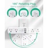 Mifaso Surge Protector 6 Outlet 3 USB 1800J Swivel Power