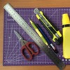 Hegebeck Stainless Steel Metric/Inch Straight Ruler 30cm/12 Inch Double Sided