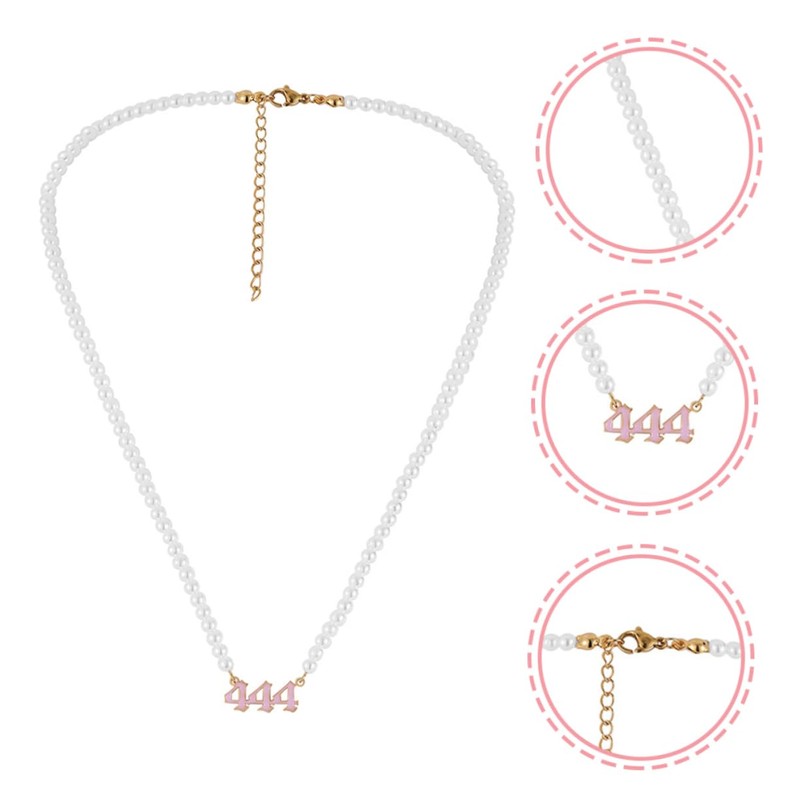 SAFIGLE Angel Digital Necklace Choker Design Aesthetic Pendant Chain for