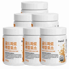 Salmsi Gold farro complex enzyme powder 100gx6 pieces Italian emmer wheat grains, easy carbohydrate decomposition and digestion, high potency value 6646000 / 골드 파로 복합 효소 분말 100gx6개 이탈리아 엠머밀 곡물 속편한 탄수화물분해 소화 높은 역가수치6646000