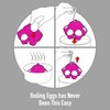 The EggDropper Silicone Egg Boiling Gadget - Cooks 6 Eggs,