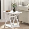 ChooChoo End Side Table, Modern End Table with Storage Shelf,