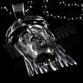 NIV'S BLING - Mini Jesus Pendant with FREE 30 Inch Box Chain | 18K Black Gold Plated Pendant and Necklace