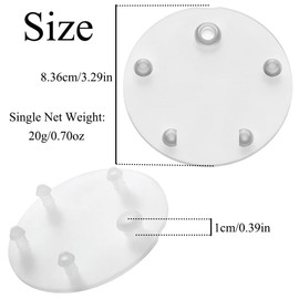 4 Piece Translucent Toilet Tank Flap Seal for Vormax American Standard Toilets 7381424-100.0070A