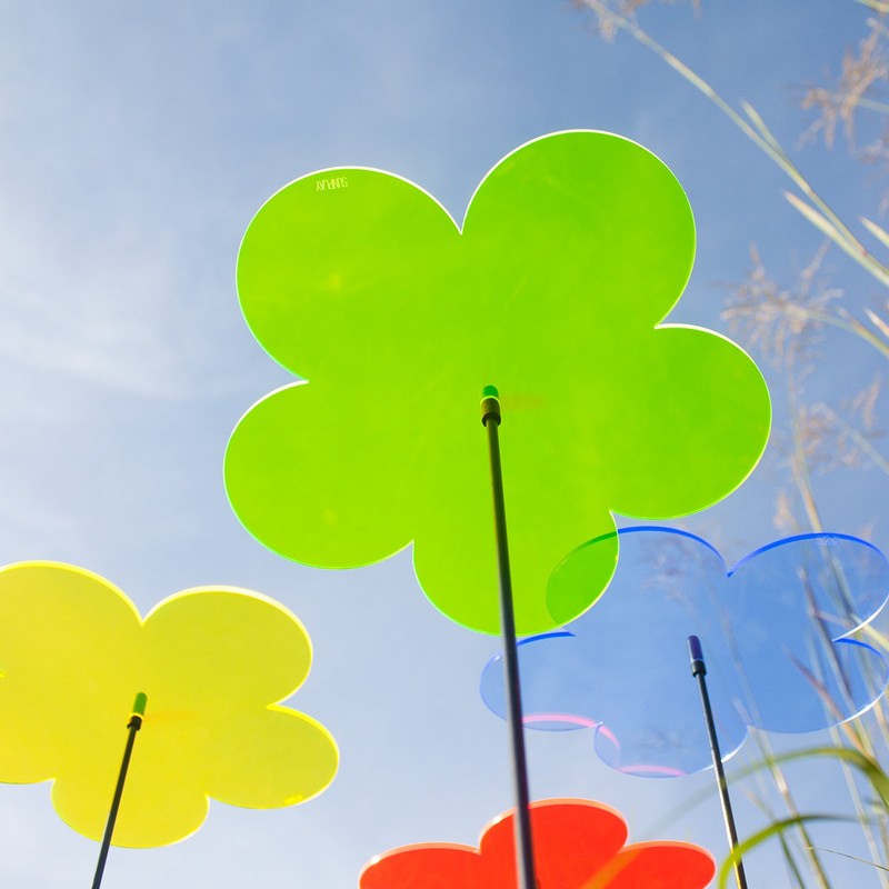 SUNPLAY Suncatcher Flowers in Colour Mix, Set of 5 x