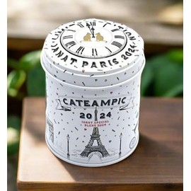Nina's Paris/Janat Paris, Cateampic Thé Noir Aromatisé (Flavored Black Tea) in Tin, 40 g, Limited Edition
