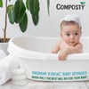Composty® Konjac Natural Baby Sponges | 3 Pack | Softest