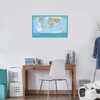Equal Earth World Map Poster - map design shows continents